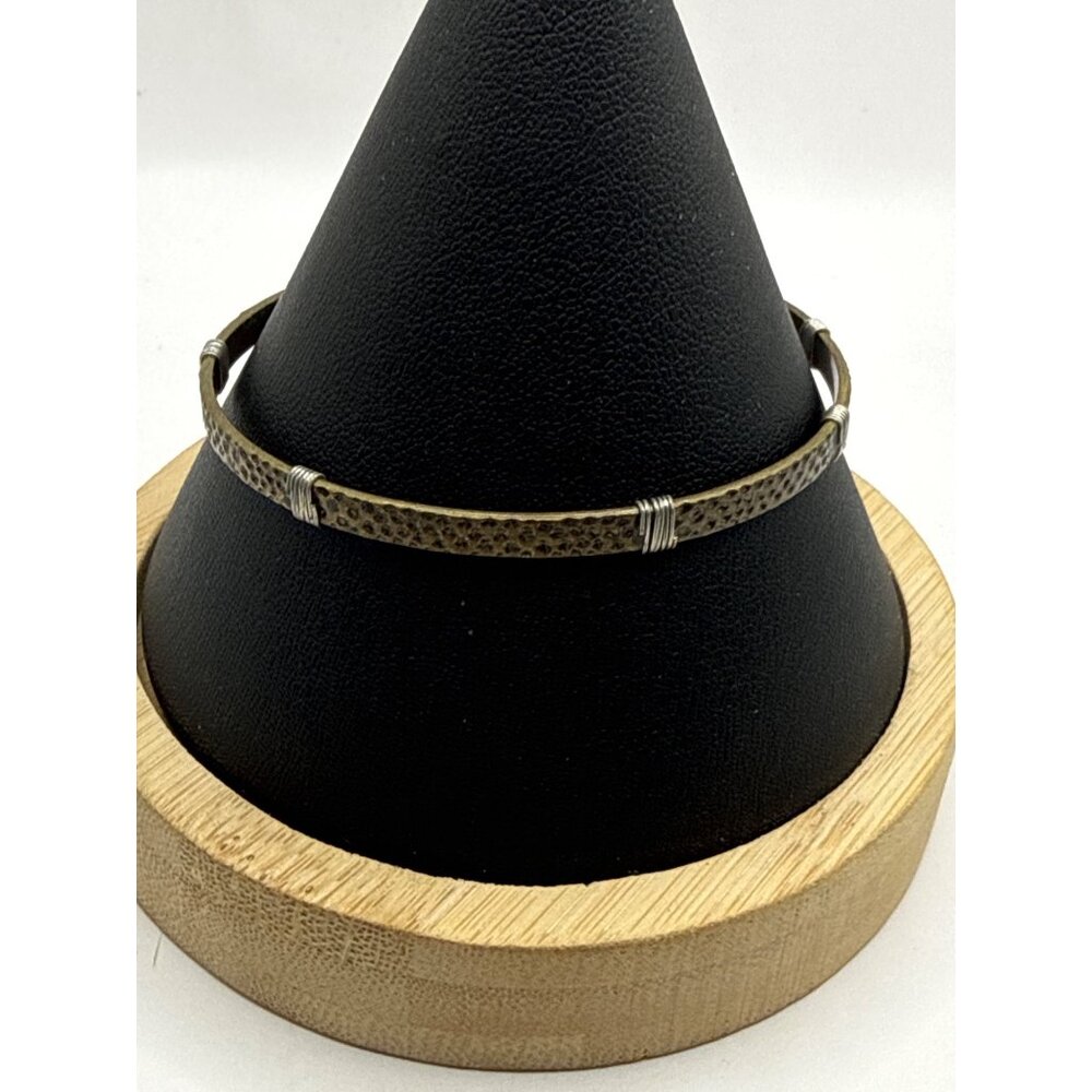 Plunder Design Fierce Hammered Metal Bracelet